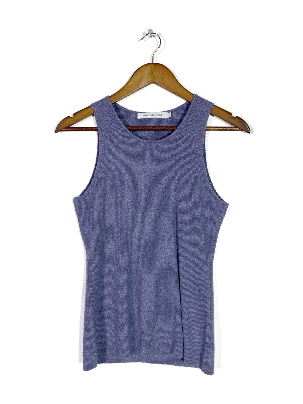 Something to Hold Deli Tank Teddy Boucle Blueberry - Picture 3 of 7